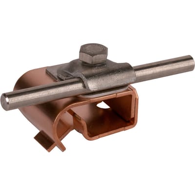 Dehn Bimetaalgootklem met dubbele klinknagel Cu-St/TZN - 339167