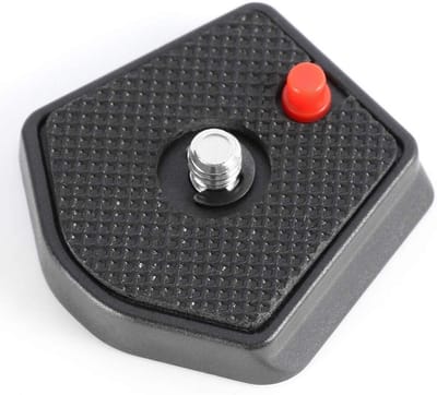 Snelwisselplaat - Camera adapter - Statief montage - Met pen - 6.35mm schroef - Zwart