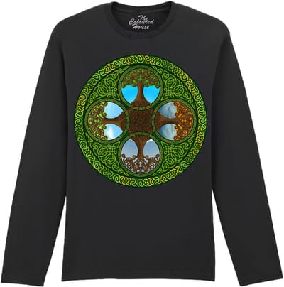 Levensboom Seasons Tree Of Life The Coloured House Longsleeve T-shirt XXL