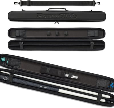 PowerGlide keu koffer zwart - premium snooker en pool tas met EVA bescherming.