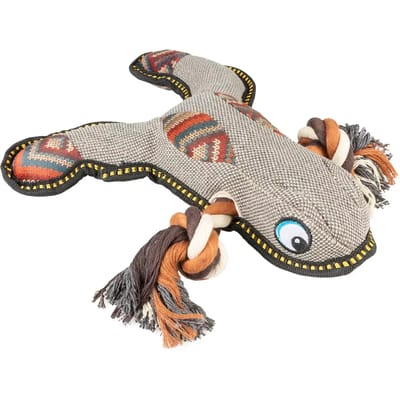 Duvoplus - Speelgoed Voor Dieren - Hond - Canvas Kikker 30x27x7cm Grijs - 1st
