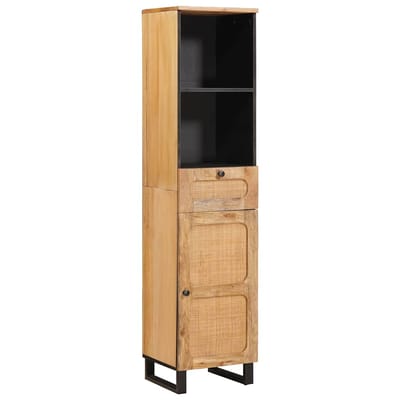 vidaXL - Badkamerkast - Bruin - 38 - x - 33 - x - 160 - cm - Massief - Mango - Hout