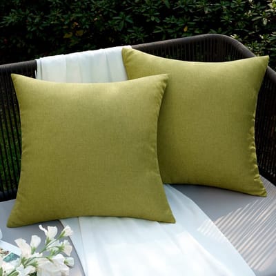 Dailygoods- Kussensloop Waterdicht - Tuinkussenhoes - Zacht Polyester - 45 x 45 cm - Set van 2 - Geschikt voor Buiten - Tuinkussen