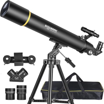Professionele Refractortelescoop 80 mm voor Volwassenen en Kinderen - Draagbare Astronomie Telescoop