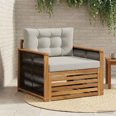 vidaXL - Buiten - Midden - Sofa - Naturel