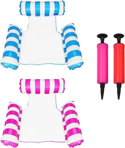Opblaasbare zwembad drijft hangmat 4-in-1 – ideaal voor waterplezier en ontspanning