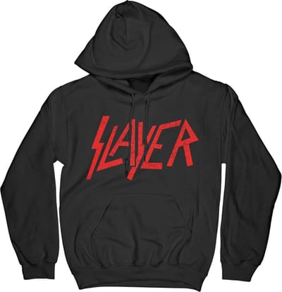 Slayer - Distressed Logo Hoodie/trui - S - Zwart