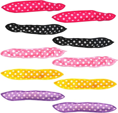 Krultangen - 10 stuks zachte en flexibele kussenshaarwellingen, sponsrollers, nachthaarwellingen, sponshairstyling, zachte nachtschuimrollers, voor vrouwen (multikleur)