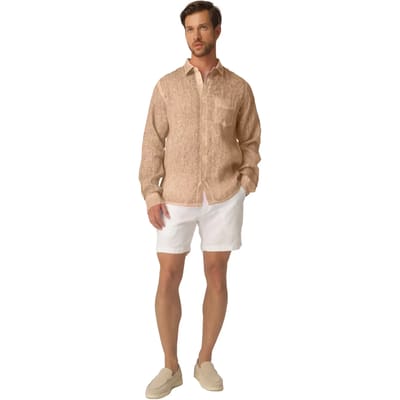 Shirt met lange mouwen Haris Cotton Front Pocket