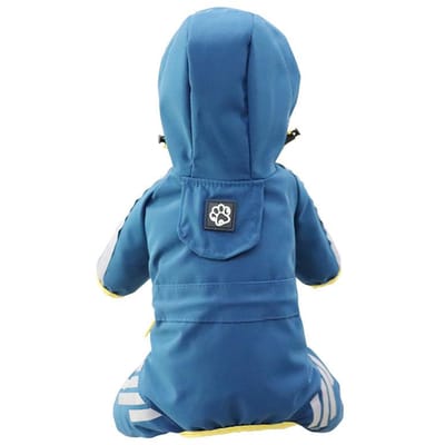 Waterdichte Puppy Honden Regenjassen met Capuchon voor Kleine Middelgrote Honden, Poncho met Reflecterende Band, Lichtgewicht Jas met Leashgat S