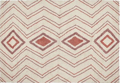 KASTAMONU - Laagpolig vloerkleed - Beige - 160 x 230 cm - Katoen