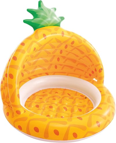 Ananas Baby Zwembad met Zonnedakje - 102cm x 94cm