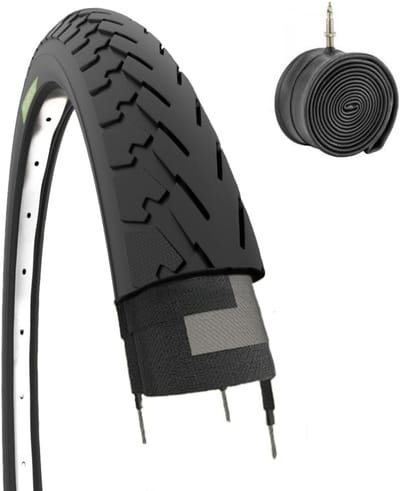 Fietsband en binnenband - Stadsfiets trekking - Veilig Fietsen - Butyl rubber - 700x35c - Zwart