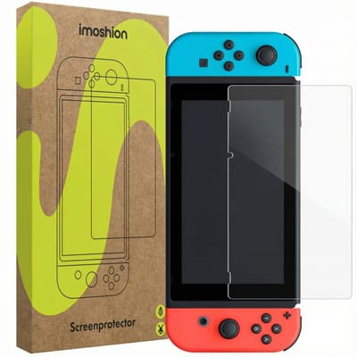 imoshion Screenprotector geschikt voor Nintendo Switch - Gehard Glas, Anti Vingerafdruk Coating, Krasbestendig en UV Werend - Accessoires