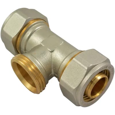 Sanivesk Meerlagen T-stuk Overgang 16mmx1/2"mx16mm