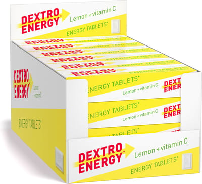 Dextro Energy Citroen | Dextrose Tabletten met Vitamine C | 24 stuks | Voor een Snelle Energie Boost | Voordeelverpakking