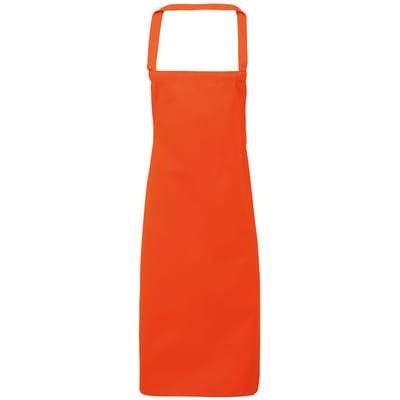 Premier Dames/Dames Slim Apron (geen Zak) / Werkkleding (Pakket van 2) (Oranje)