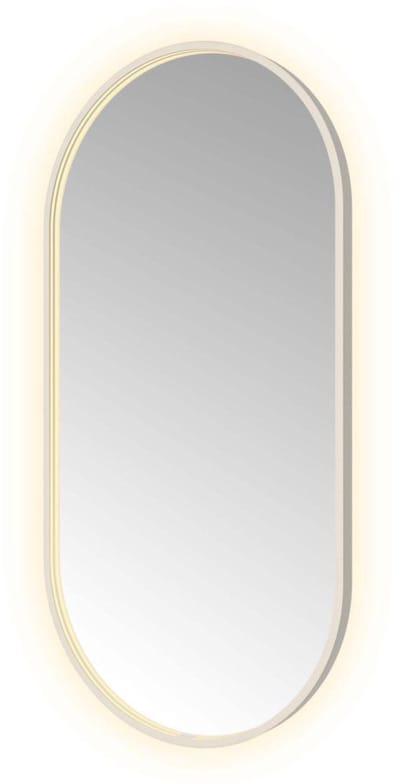 Hotbath &More OVA612 Oval spiegel 60x120cm met verlichting, spiegelverwarming, kleurwissel, dimbaar en afstandsbediening RVS316