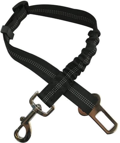 Scoby - Hondengordel Auto - Hondenriem Auto - Huisdier Gordel - Dog Seat Belt - Verstelbaar - Nylon - Zwart