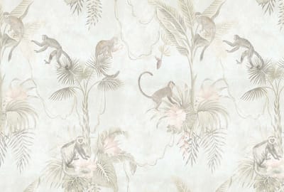 Fotobehang lifeinthetree3 DD121988 Livingwalls Walls by Patel 3 Beige Creme Groen Vlies 270 x 400 cm (4 delen) Fotobehang