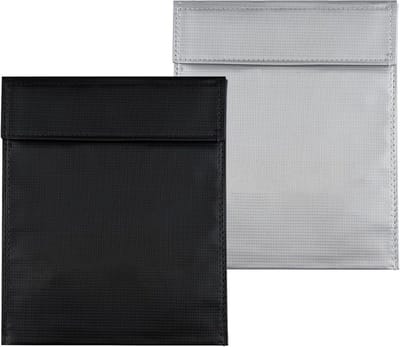 Vuurvaste waterdichte kluis 18x23 cm - 2 stuks - Hittebestendig PVC voor documenten, geld en sieraden