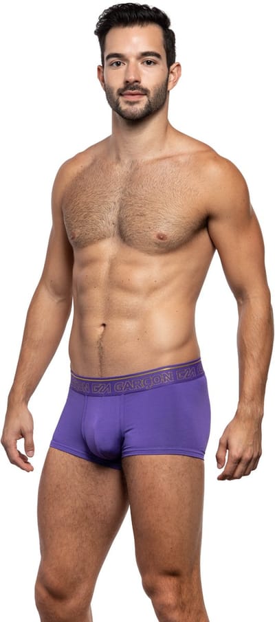 Garçon Trunk Purple - MAAT S - Heren Ondergoed - Boxershort voor Man - Mannen Boxershort