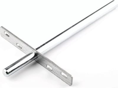 Onzichtbare Plankdrager - Plankdrager Blinde Montage - Verzinkt Staal - Draagvermogen 20kg - Lengte 253 mm - Verborgen Plankdrager Metaal