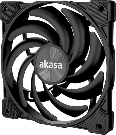 Akasa ALUCIA XS12, Premium slim 120mm fan, Hadal Black