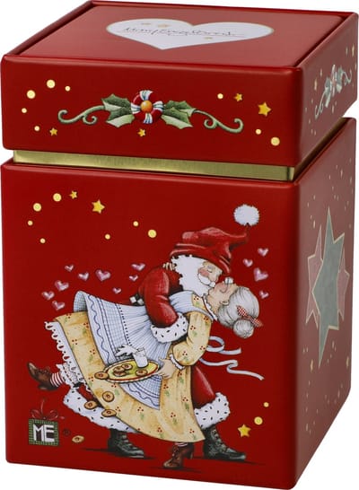 Goebel - Mary Engelbreit | Theedoos Home Sweet Home | Metaal - 11cm - bewaardoos - Kerst