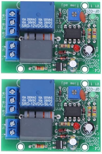 Dailygoody - Timer - Relays - Stable - Monostable - Circuit - Industrial Controls - Controls - Industrial - Durable - QF-021-45S - 2PCS - For - For -