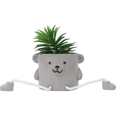 Kunstplanten in Pot Levendige Details Schattige Kleur Duurzaam Hangend Been Cement Pot Succulenten gray