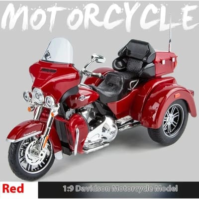 1:9 Harley D-Vtri Glide Ultra Luxe Driewieler Legering Diecast Model Motorfiets Geluid & Licht Collectie Decoratie Cadeaubox