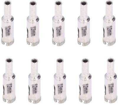 Glasboren Set - Keramiek Boren - Tegels Boren - Hoge Torsie - 12 mm 10 Stuks