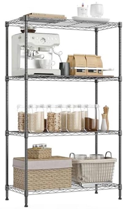 Zware 4-Lags Utility Planken - Draadrek voor Huis, Keuken en Kantoor - Tot 1000LB