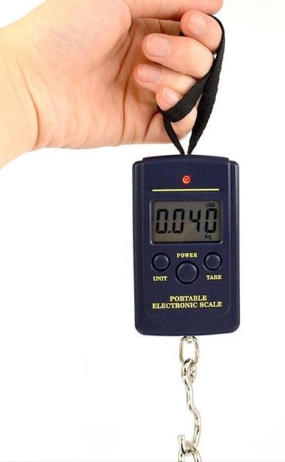*** 2 stuks Bagage Weegschaal Met Haak - Max 40 KG - Wegen - Vakantie Vliegtuig Vliegveld Op Reis van Heble® ***