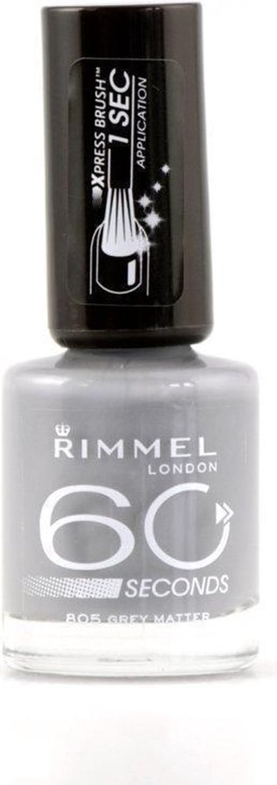 Rimmel London 60 seconds Finish Nagellak - 805 Grey Matter