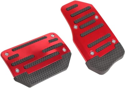 Automatische Pedaal Covers - 2 STKS - Aluminiumlegering Gas Pedaal Rempedaal Cover Met Schroeven Voor Meest Automatische Transmissie Voertuigen
