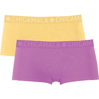 Chicamala Dames Boxershorts – 2 Pack – Ondergoed – Kleding – 95% Katoen – Normale Lengte – Dameskleding – Onderbroeken Dames