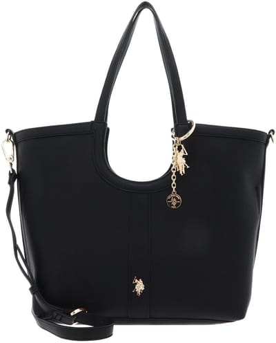 U.S. POLO ASSN. schoudertas Lawson Shopping Bag Black zwart