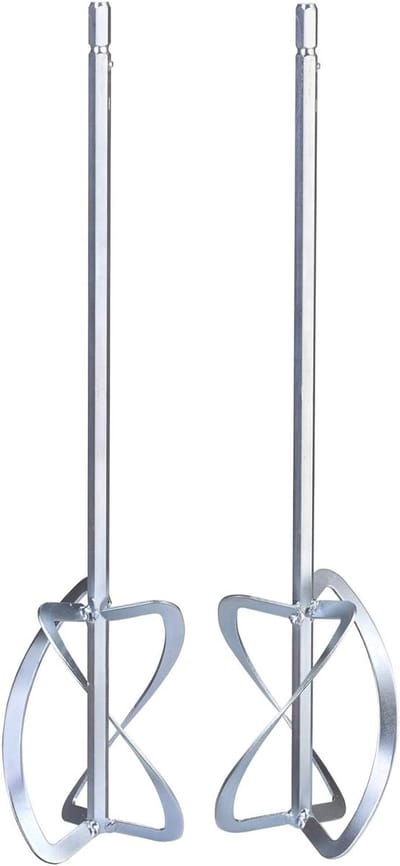 Dubbele Roerder Mortel - Mixer Accessoires - Grote Hoeveelheden Mixen - Originele Onderdelen - 120 mm x 550 mm - Grijs