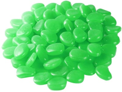 Zeynomax - Lichtstenen - Tuindecoratie - Fluorescerende Kiezelstenen - Groen - Lichtgevende Stenen - Nachtlicht - Geschikt voor Buiten - Kleur Groen