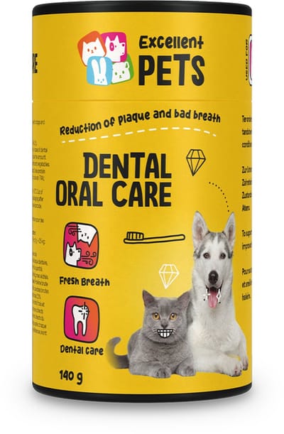 Excellent Pets Dental Care Hond & Kat 140 gr - Gebitverzorging - Tandpasta vervanger - Frisse Adem, Gezond Tandvlees en Tegen Tandsteen en Tandplak - Dental Oral Care
