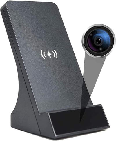 Verborgen Camera - Spionage Camera - Thuis Bewaken - Realtime App Bediening - Full HD 1080p - Zwart