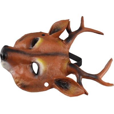 Hertenmasker Kerst Carnavalsfeest PU Schuimend Dierlijk Hertenmasker Feest Viering Prop Bar Decoratie Masker Hoofddeksel bruin