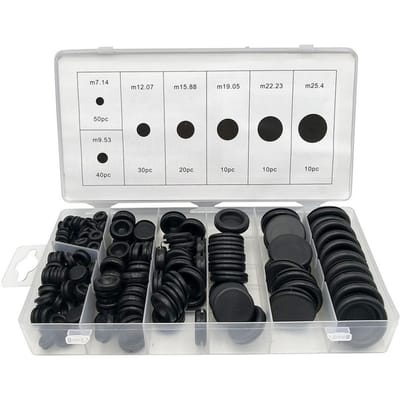 170 stuks rubberen doorvoertules assortiment firewall gat plug elektrische draad pakkingset 170Pcs