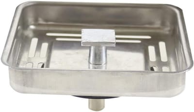 Effectieve Afvoerstopper met Mesh Design voor Keuken en Badkamer, 78mm Waterstop en Vuilfilter, Roestvrij Staal