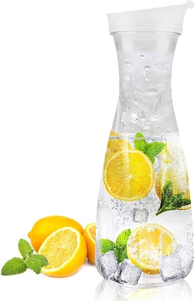 Acryl sapkan 8oz met plastic flip-topdeksel, ideaal voor ijsthee en drankjes thuis (1600ml)