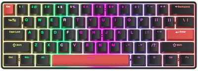 Furycube TS61 - Mechanisch Gaming Toetsenbord - 61 Toetsen - Hot-Swap - RGB Verlichting