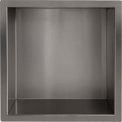 Wiesbaden Demis inbouwnis 30 x 30 x 7 cm gunmetal