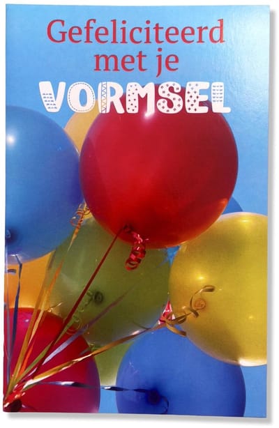 Vormsel Wenskaart - 12x17cm - Gevouwen kaart inclusief envelop - Heilig Vormselkaart